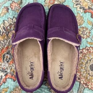 Alegria Purple Mules